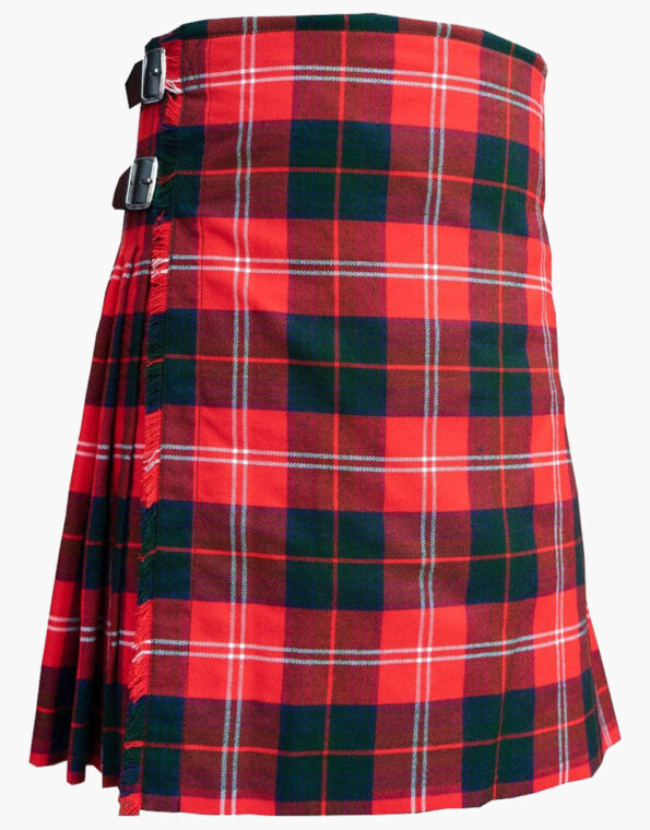 Chisholm Red Modern Tartan Kilt