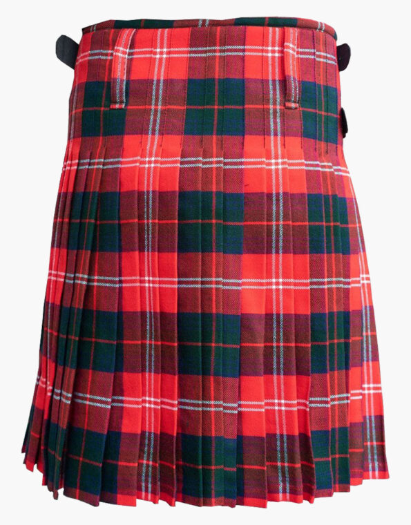 Chisholm Red Modern Tartan Kilt