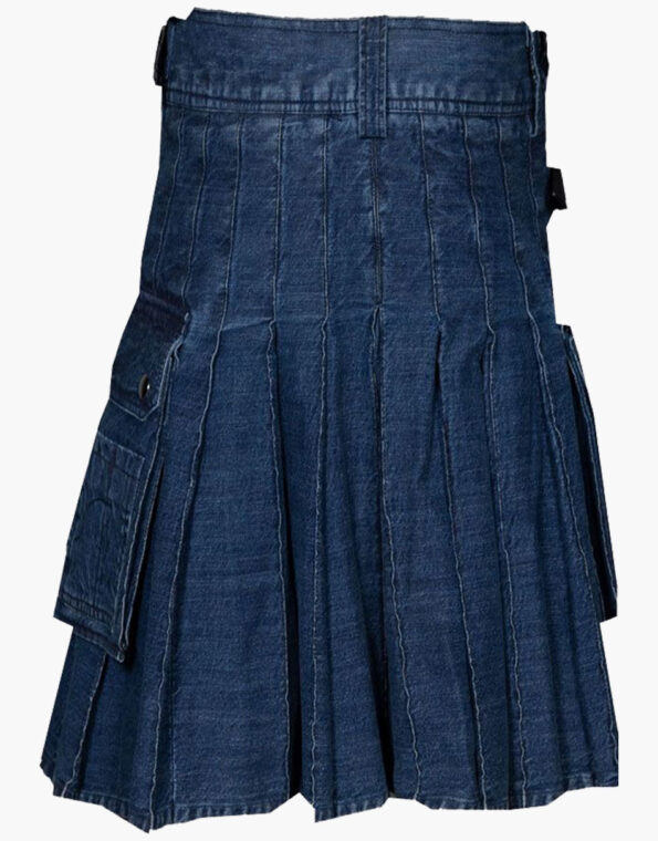 Dark Blue Denim Kilt