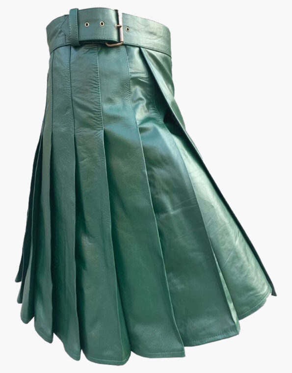 Green Leather Kilt