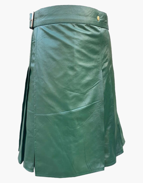 Green Leather Kilt