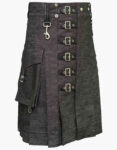 Heavy-Denim-Kilt-With-Straps