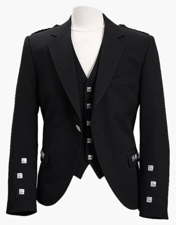 Crail Black Poly Wool Jacket