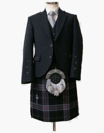 Dark Lochnagar Charcoal Tweed Argyll Outfit