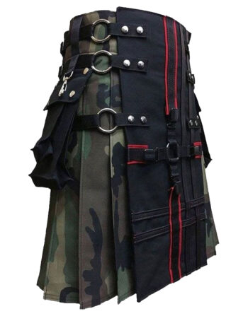 Interchangeable Camouflage Gothic Tactical Kilt
