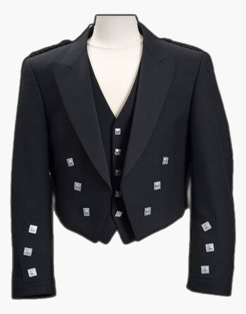 Prince Charlie Black Wool Modern Set