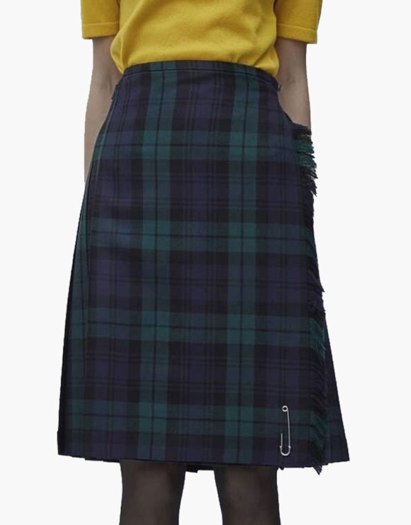 Women Black Watch Tartan Kilt