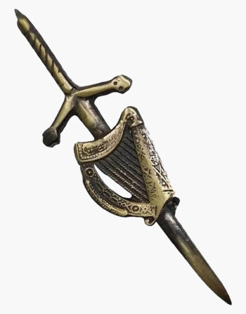 Antique Irish Harp Kilt Pin