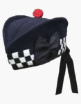 Black-And-White-Diced-Hat-With-Red-Pom