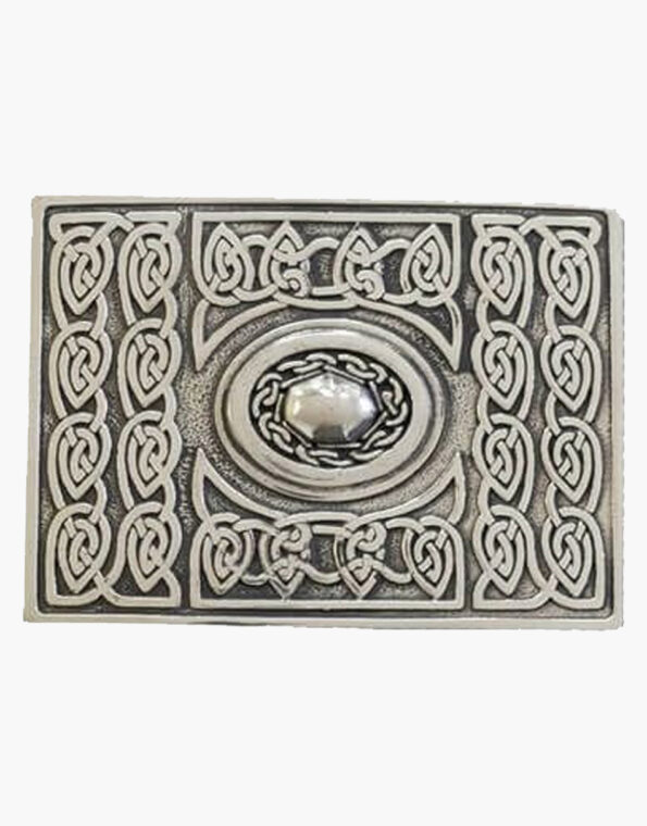 Celtic Chrome Kilt Buckle