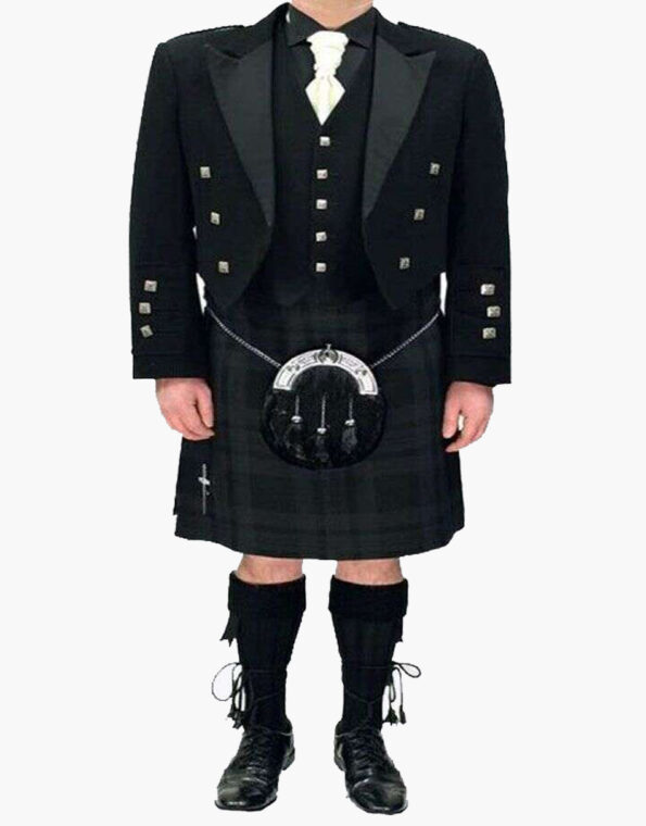 Black Modern Prince Charlie Outfit