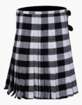 Clan Black and White Tartan Kilt