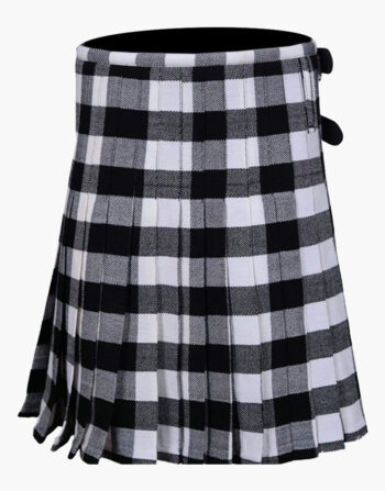 Clan Black and White Tartan kilt