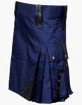 Modern Blue Utility Kilt For Men