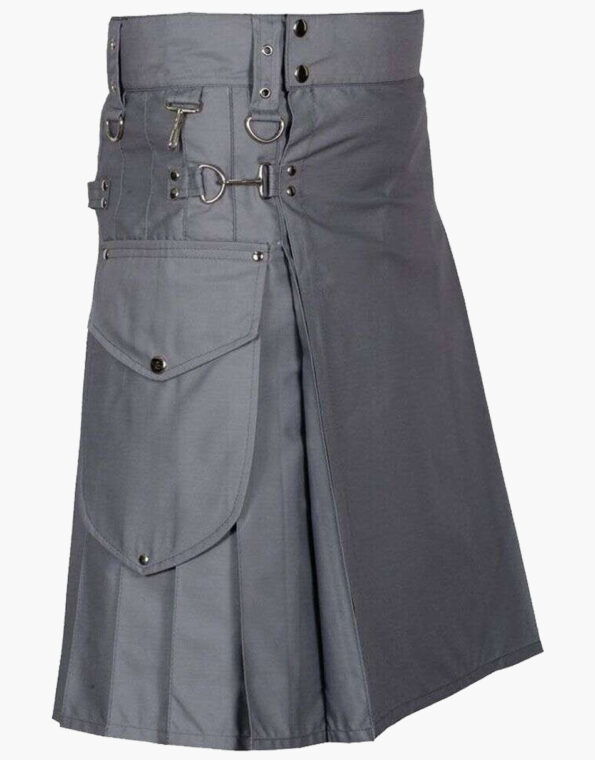 Modern Utility Kilt With Cargo Pockets