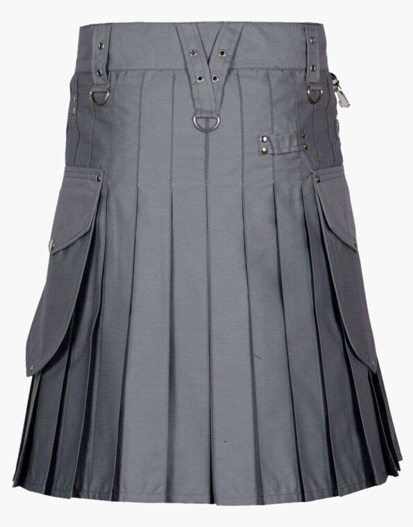 Modern Utility Kilt With Cargo Pockets