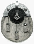 Formal Masonic Sealskin Sporran