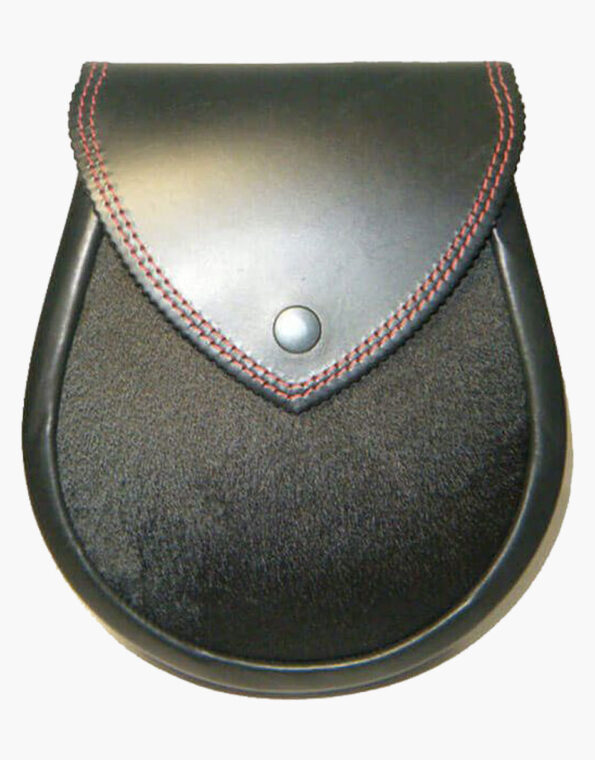 Handmade Black Leather Sporran