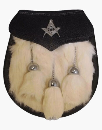 Masonic Badge Semi Dress Rabbit Fur Sporran