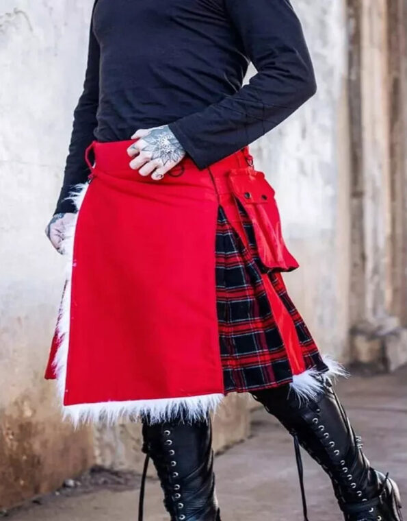 Christmas Hybrid Santa Kilt Be A Kilted Santa Claus